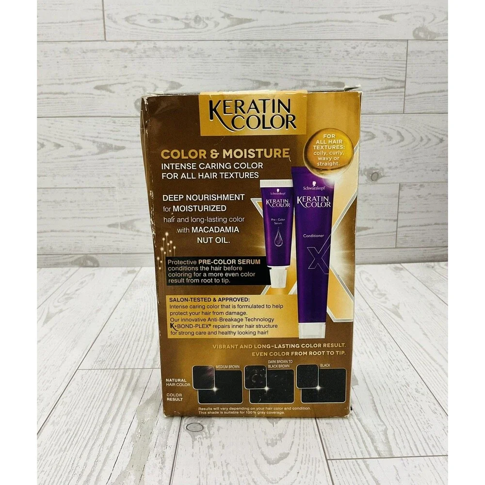 Schwarzkopf Keratin Color 1.0 Jet Black Permanent Hair Color